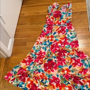 Floral Multicolor Maxi Dress